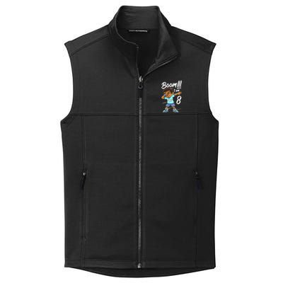 Boom Im 8 Year Old Black Boy Dabbing Birthday Party 8th Bday Collective Smooth Fleece Vest