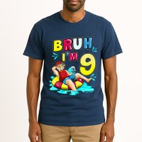 Bruh Im 9 Funny 9th Birthday Pool Party Beach Cool Tall T-Shirt
