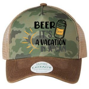 Beer ItS A Vacation In A Can National Beer Day Gift Legacy Tie Dye Trucker Hat