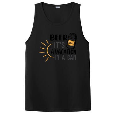 Beer ItS A Vacation In A Can National Beer Day Gift PosiCharge Competitor Tank