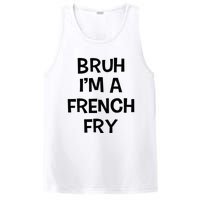 Bruh IM A French Fry Funny Pretend Lazy Halloween Costume PosiCharge Competitor Tank