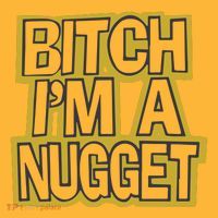 Bitch I’M A Nugget Pom Pom 12in Knit Beanie