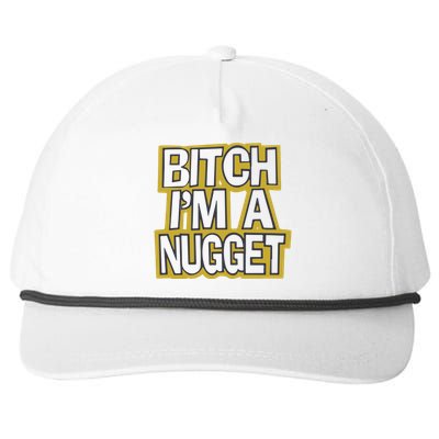 Bitch I’M A Nugget Snapback Five-Panel Rope Hat