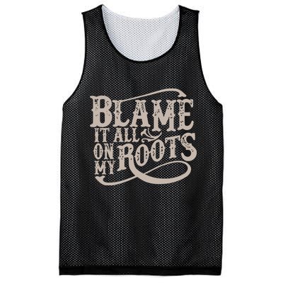 Blame It All On My Roots Mesh Reversible Basketball Jersey Tank