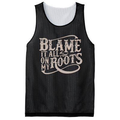 Blame It All On My Roots Mesh Reversible Basketball Jersey Tank