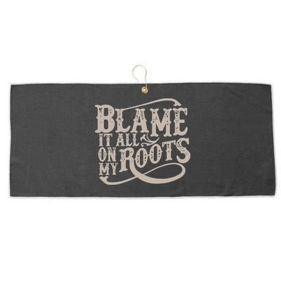 Blame It All On My Roots Large Microfiber Waffle Golf Towel