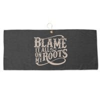 Blame It All On My Roots Large Microfiber Waffle Golf Towel