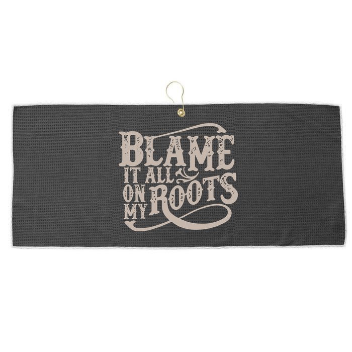 Blame It All On My Roots Large Microfiber Waffle Golf Towel