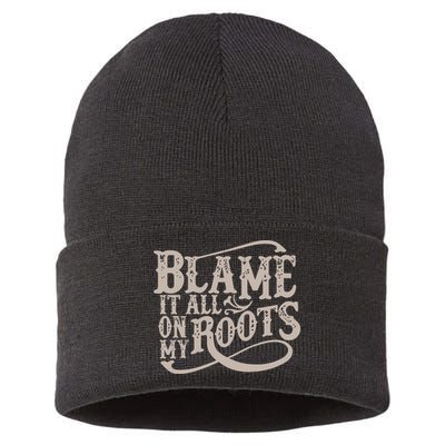 Blame It All On My Roots Sustainable Knit Beanie