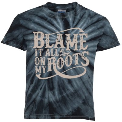 Blame It All On My Roots Kids Tie-Dye T-Shirt