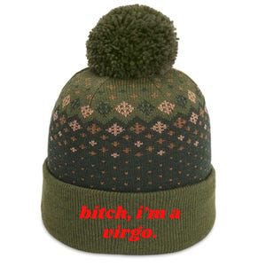 Bitch IM A Virgo Funny Horoscope Slogan Attitude Statement The Baniff Cuffed Pom Beanie