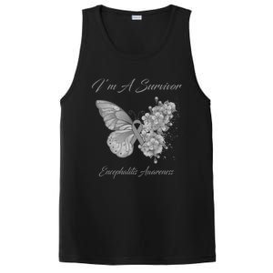 Butterfly I’m A Survivor Encephalitis Awareness Great Gift PosiCharge Competitor Tank