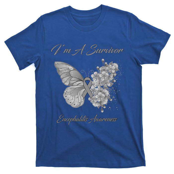 Butterfly I’m A Survivor Encephalitis Awareness Great Gift T-Shirt