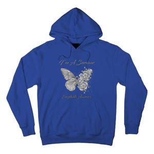 Butterfly I’m A Survivor Encephalitis Awareness Great Gift Tall Hoodie