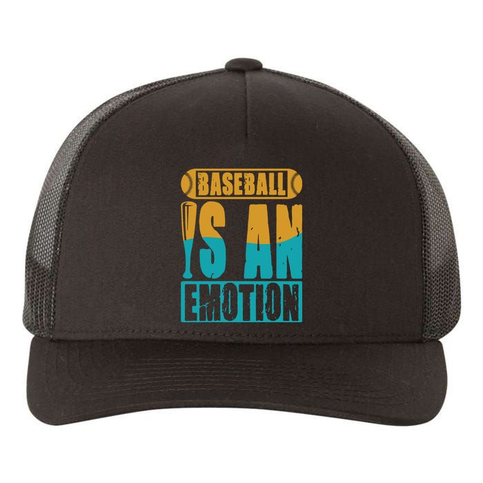 Baseball Is An Emotion Baseball Gift Yupoong Adult 5-Panel Trucker Hat