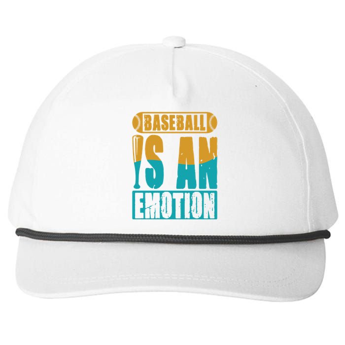 Baseball Is An Emotion Baseball Gift Snapback Five-Panel Rope Hat