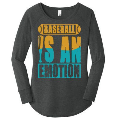 Baseball Is An Emotion Baseball Gift Women's Perfect Tri Tunic Long Sleeve Shirt