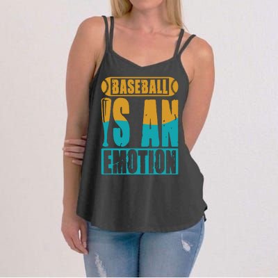 Baseball Is An Emotion Baseball Gift Women's Strappy Tank