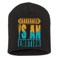 Baseball Is An Emotion Baseball Gift Short Acrylic Beanie