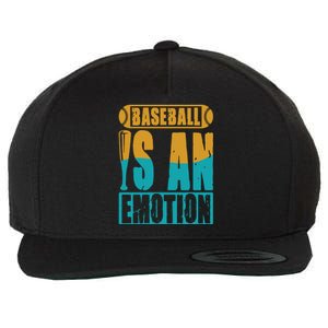 Baseball Is An Emotion Baseball Gift Wool Snapback Cap