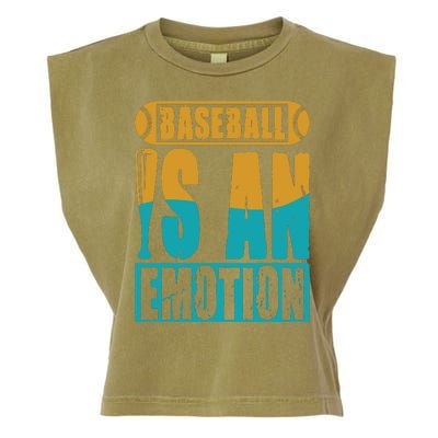 Baseball Is An Emotion Baseball Gift Garment-Dyed Women's Muscle Tee