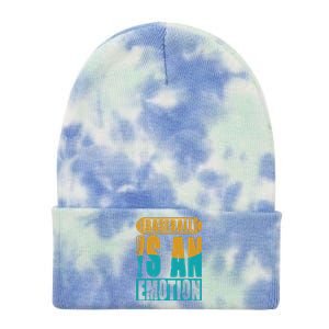 Baseball Is An Emotion Baseball Gift Tie Dye 12in Knit Beanie