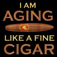 Backprint I Am Aging Like A Fine Cigar 7-Panel Snapback Hat