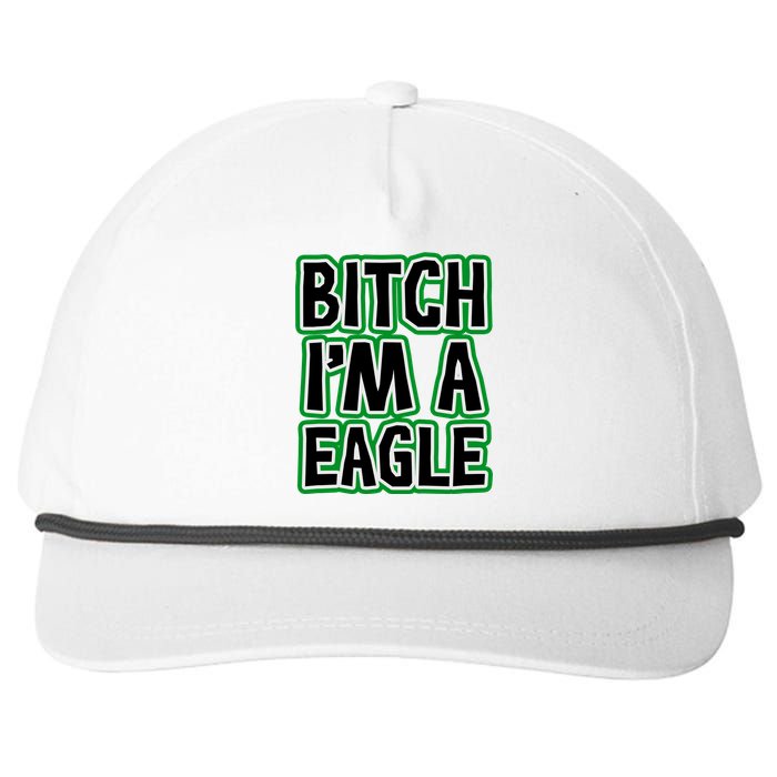 Bitch I'm A Eagle Snapback Five-Panel Rope Hat