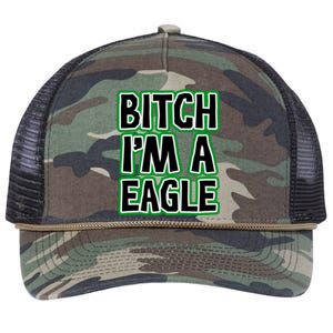 Bitch I'm A Eagle Retro Rope Trucker Hat Cap