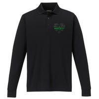 Brain Injury Awareness Fighting Hope Support Strong Warrior Performance Long Sleeve Polo