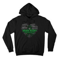 Brain Injury Awareness Fighting Hope Support Strong Warrior Hoodie