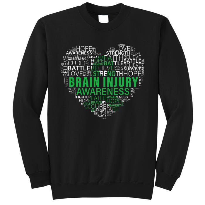 Brain Injury Awareness Fighting Hope Support Strong Warrior Sweatshirt