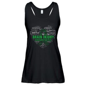 Brain Injury Awareness Fighting Hope Support Strong Warrior Ladies Essential Flowy Tank