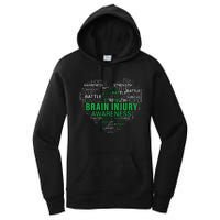 Brain Injury Awareness Fighting Hope Support Strong Warrior Women's Pullover Hoodie