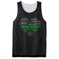 Brain Injury Awareness Fighting Hope Support Strong Warrior Mesh Reversible Basketball Jersey Tank