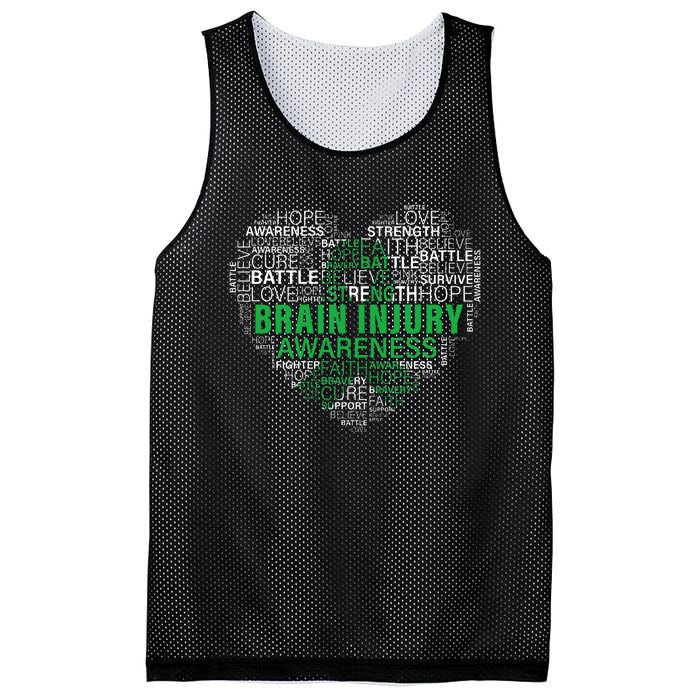 Brain Injury Awareness Fighting Hope Support Strong Warrior Mesh Reversible Basketball Jersey Tank