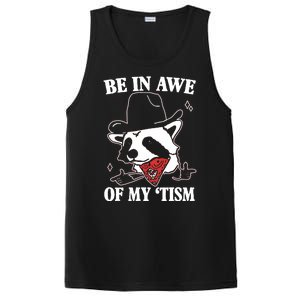 Be In Awe Of My Autism Funny Raccoon PosiCharge Competitor Tank