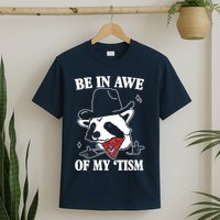 Be In Awe Of My Autism Funny Raccoon T-Shirt