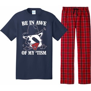 Be In Awe Of My Autism Funny Raccoon Pajama Set