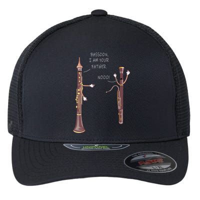 Bassoon I Am Your Father Nooo Funny Oboe Flexfit Unipanel Trucker Cap