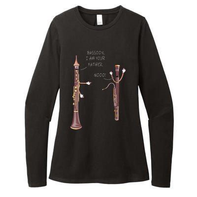 Bassoon I Am Your Father Nooo Funny Oboe Womens CVC Long Sleeve Shirt