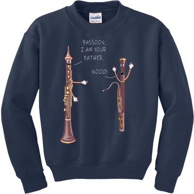 Bassoon I Am Your Father Nooo Funny Oboe Kids Sweatshirt