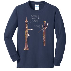 Bassoon I Am Your Father Nooo Funny Oboe Kids Long Sleeve Shirt