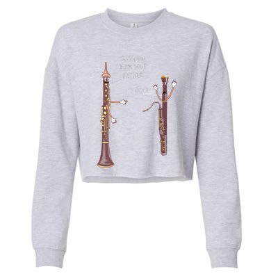 Bassoon I Am Your Father Nooo Funny Oboe Cropped Pullover Crew