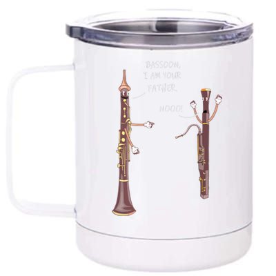 Bassoon I Am Your Father Nooo Funny Oboe 12 oz Stainless Steel Tumbler Cup