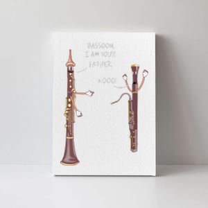 Bassoon I Am Your Father Nooo Funny Oboe Canvas