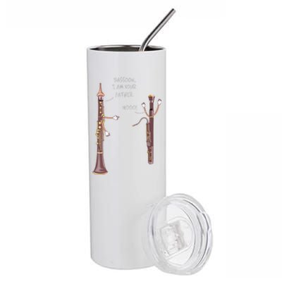 Bassoon I Am Your Father Nooo Funny Oboe Stainless Steel Tumbler