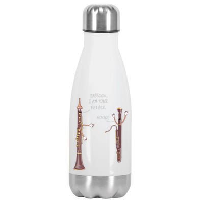 Bassoon I Am Your Father Nooo Funny Oboe Stainless Steel Insulated Water Bottle