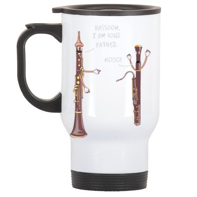 Bassoon I Am Your Father Nooo Funny Oboe Stainless Steel Travel Mug