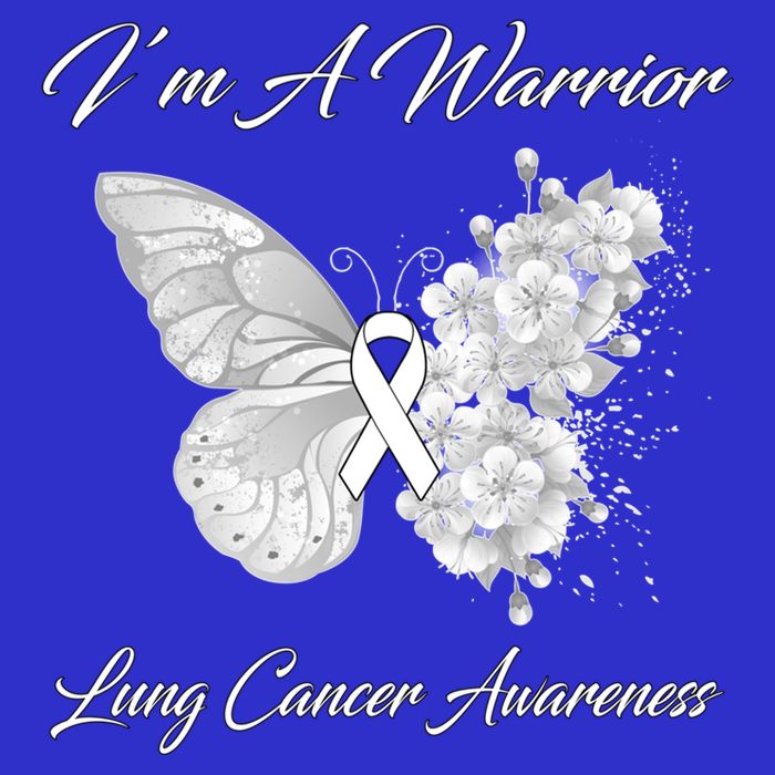 Butterfly I’m A Warrior Lung Cancer Awareness Gift Hoodie